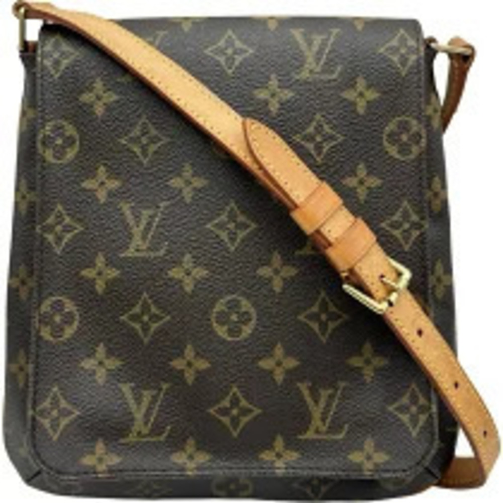 Louis Vuitton Musette Salsa Short Brown Monogram Canvas Shoulder Bag